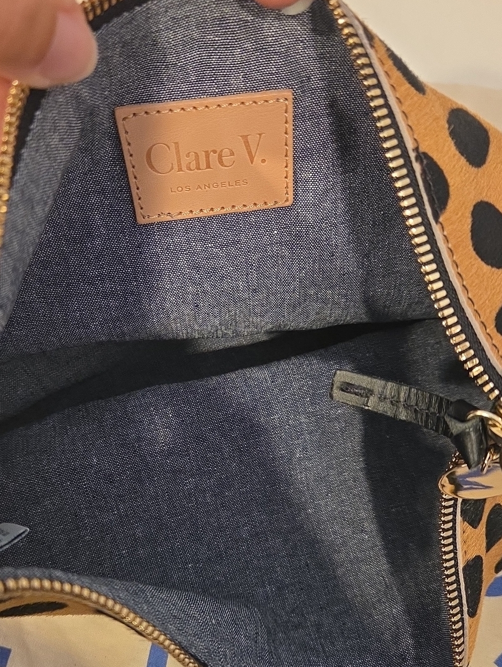 Clare V Lune Shoulder Bag Leopard - Picture 3 of 6
